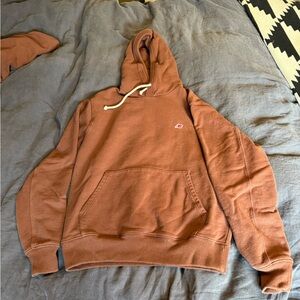 New Balance Made in the USA 100% Terry cotton Rich Oak Hoodie with Front Pocket